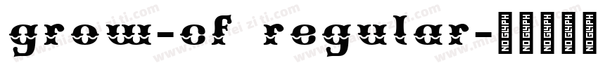 grow-cf regular字体转换